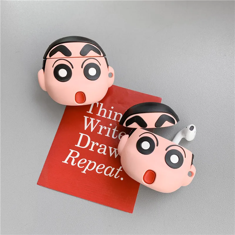 Fviyi милый мультяшный M& M Мягкий силиконовый чехол-кукла для Apple Airpods, чехол, беспроводные Bluetooth игрушечные наушники, чехол