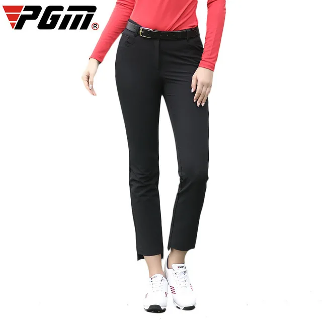 

Ladies summer Red Slim cropped Golf Pants Uniform Women 데상트 Golf Apparel High Elastic Golf Trousers LEGGING Women Golf Wear
