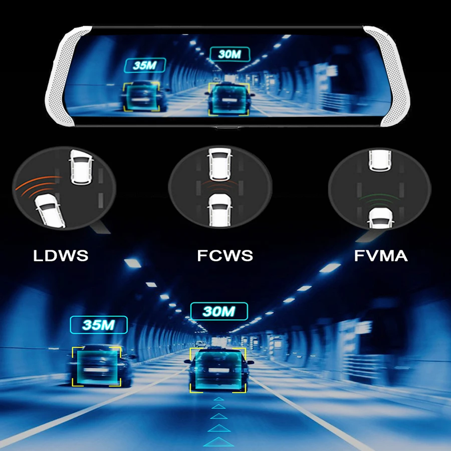 Автомобильный видеорегистратор Anfilite 10 " автомобильная камера gps навигация ADAS