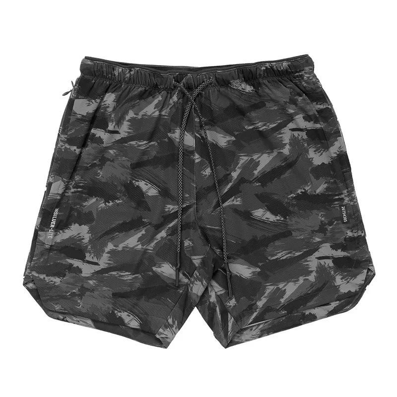 

European And American Summer Sports Shorts Loose Thin Section Breathable Straight Five-Point Pants Multi-Pocket Fitness Pants