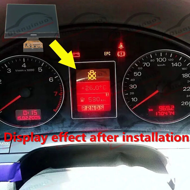 Qianyinuo лучшее качество приборной панели ЖК-экран для Audi A4 8E B6 B7 S4 приборной панели ЖК-дисплей