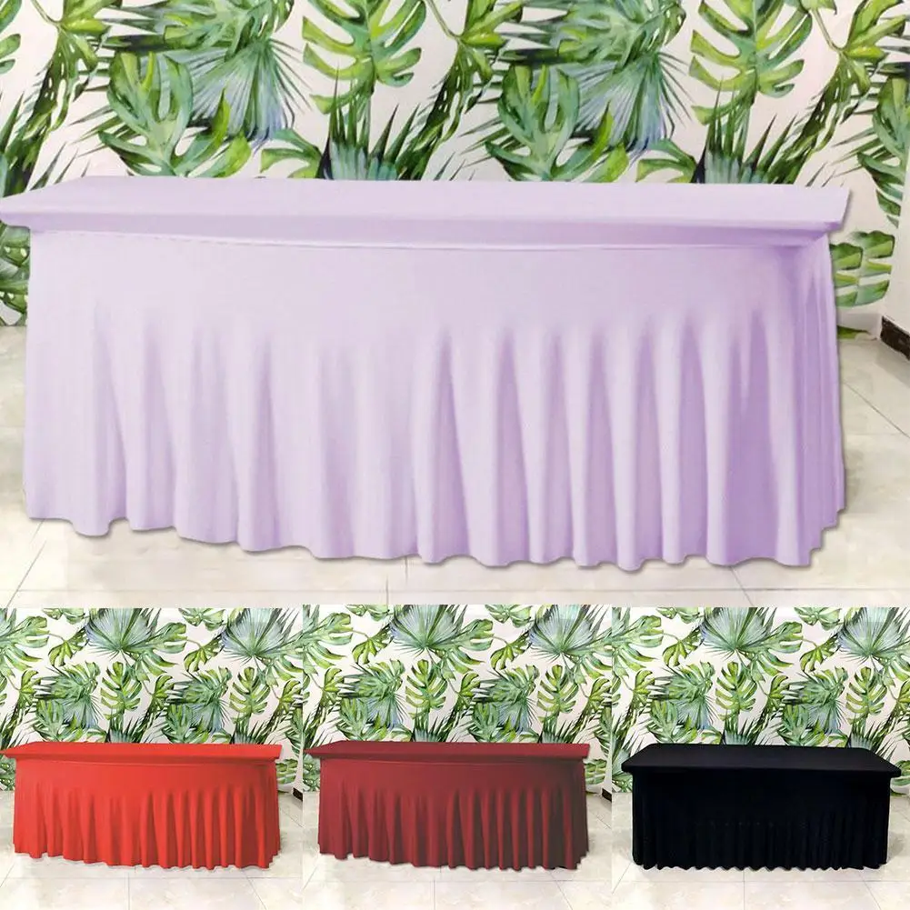 

Скатерть для свадебного стола, оборки, скатерть для стола, юбка для стола, Обложка для стола, плиссированная, для гостиницы