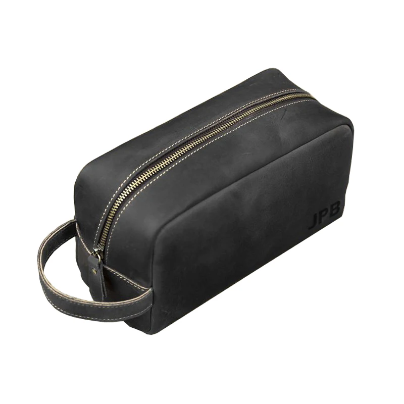 Сумка для туалетных принадлежностей из коровьей кожи с логотипом на заказ