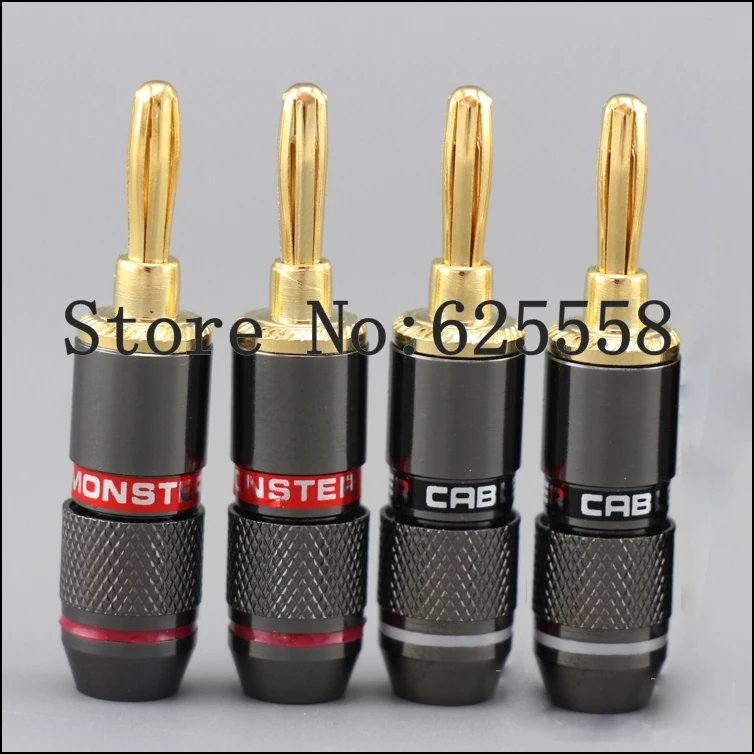 

8 шт. аудиокабель для динамика вилка типа банан 6 мм аудиоразъем типа банан