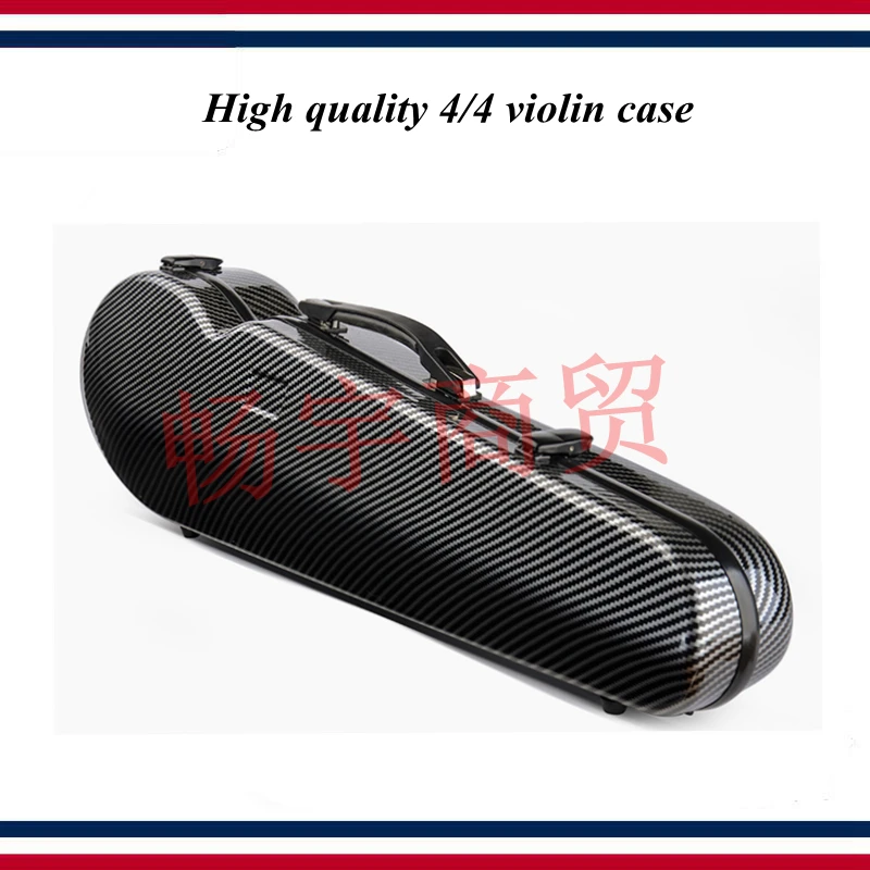 

High quality Professional violin case 4/4 FRP carbon fiber black Fashion style violin parts violin accessories 016