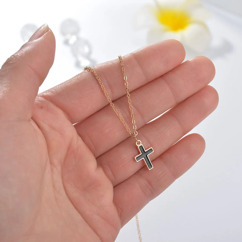 Модное повседневное ожерелье Бесконечность Крест Подвеска-аркан золотая