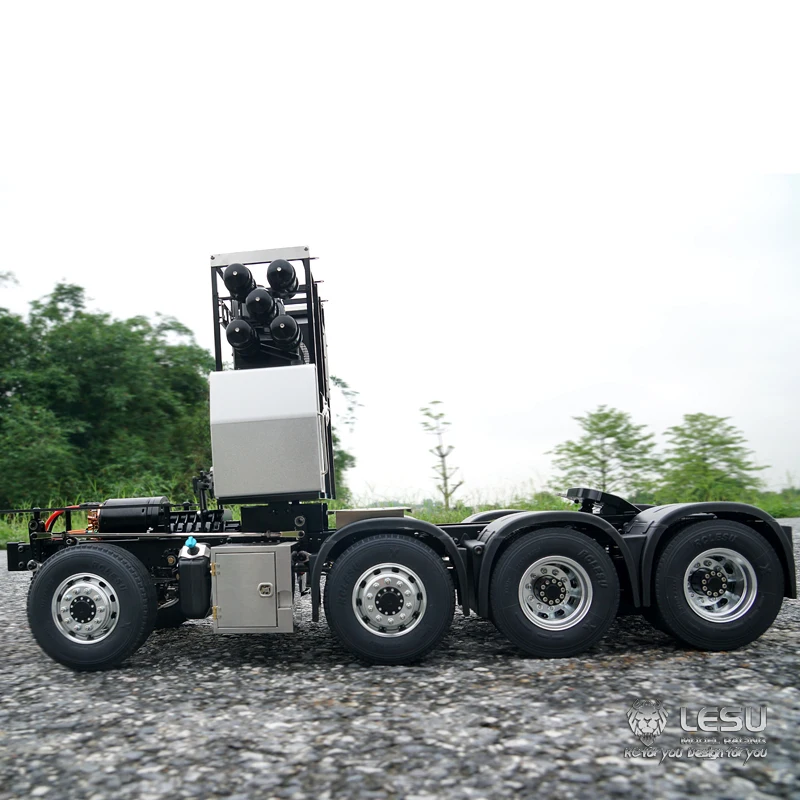 1/14 LESU Радиоуправляемый трактор грузовик Металлическое шасси 8x8 Benz 3363 TAMIYA