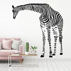 Мультяшный Жираф в зебре камуфляжная Настенная Наклейка для детской комнаты сафари Зоопарк Животные джунгли Настенная Наклейка для спальни детский винил De