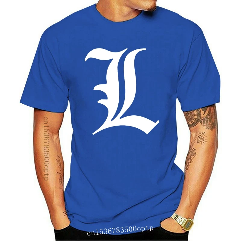 

New Death Note T-Shirt Deathnote L T-Shirt. Men Anime Manga One Piece Light Cool Gift Personality Tee Shirt