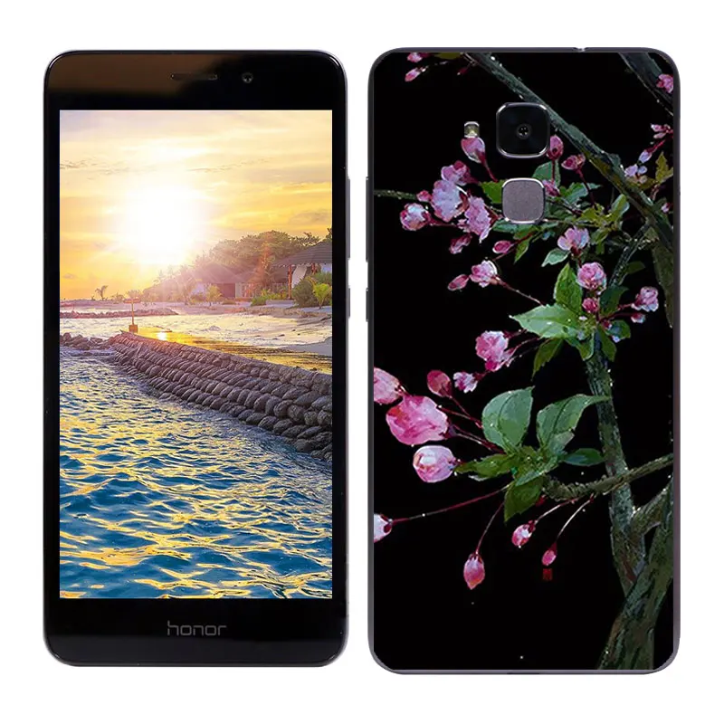 Чехлы для Huawei Honor 5C /Honor 7 Lite Мягкая силиконовая задняя крышка с рисунком бобы Honor7