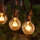 Открытый гирлянда лампочки глобуса Волшебная гирлянда, светильник, свадебных платьев, декоративных изделий и садовая гирлянда Рождественские G4 стекло G50 пластиковый светодиодный светильник s