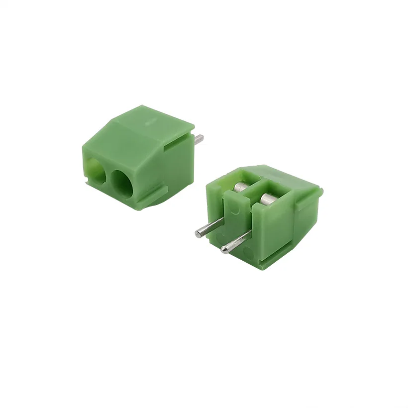 20 шт KF350 3.5 2P прямые булавки PCB Винтовые клеммы разъема 2 Pin Spliceable подключаемого