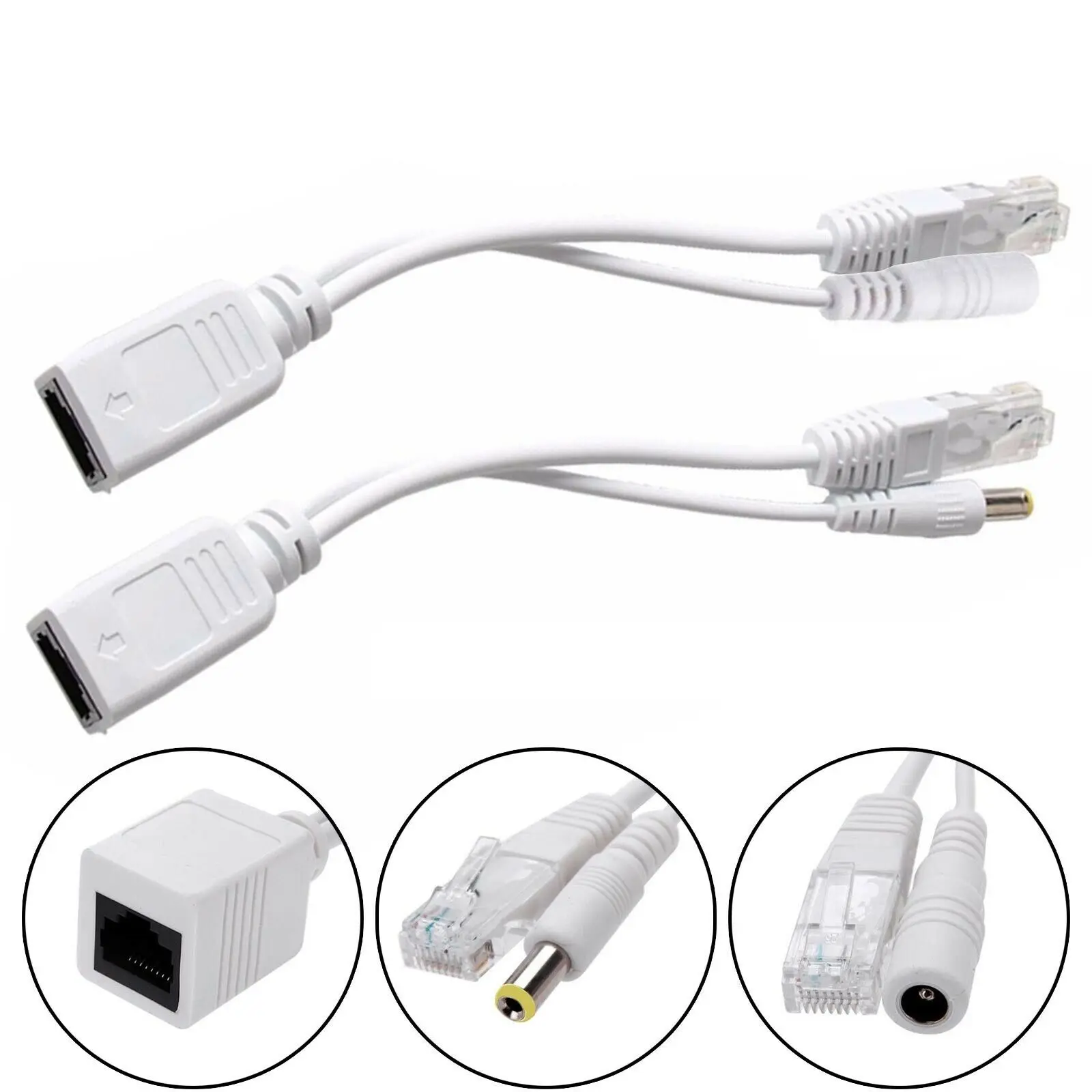 POE-кабель Пассивный адаптер питания по сети Ethernet POE-разветвитель инжектор модуль