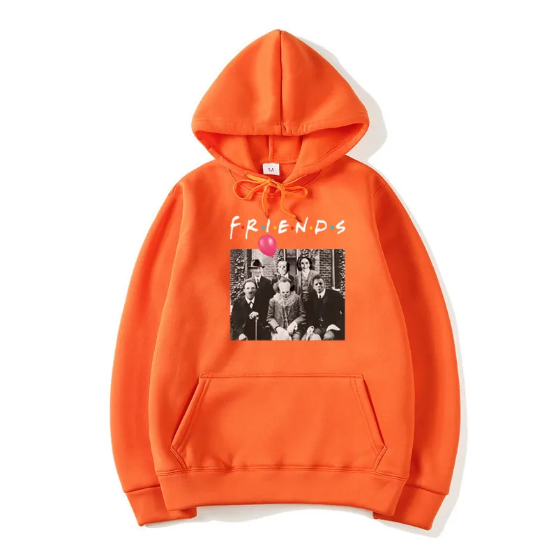 T126D-orange Женские Ужасы друзья Pennywise Майкл Майерс Джейсон Вурхиз Толстовка для хеллоуина модные Kpop толстовки и толстовки подарок подруге - Цвет: T126D-orange