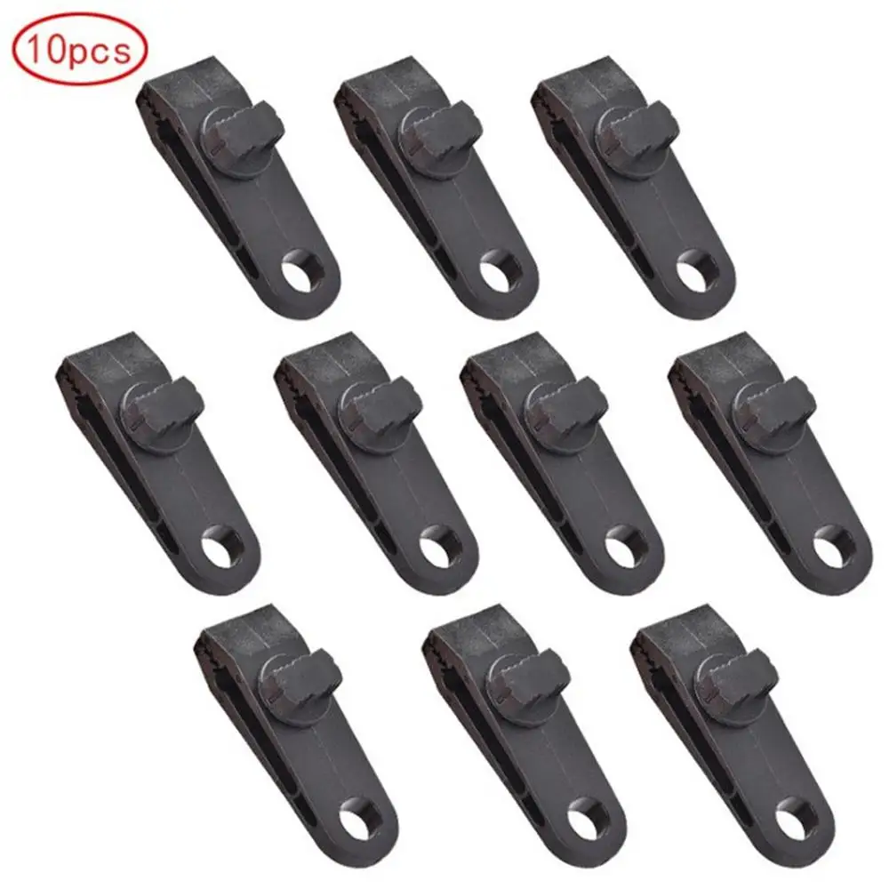 

10 PCS Outdoor Tent Fixed Nylon Plastic Clip Durable Portable Windproof Clip Used To Strengthen The Tent Canopy
