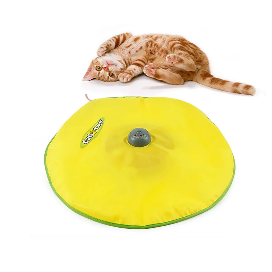 

Electric Smart Cat Toy Interactive Turntable Automatic Rotate Toy For Kitten Cat Game Play Intelligence Pan Pet Toy Cat Teaser