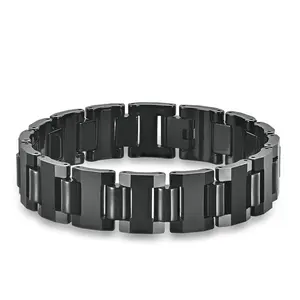 Koaem Modern Fashion Motorcycle Chain Bracelet Stunning Solid Tungsten Black Chains For Men Koaem Modern Fashion Motorcycle Chain Bracelet Stunning Solid Tungsten Black Chains For Men