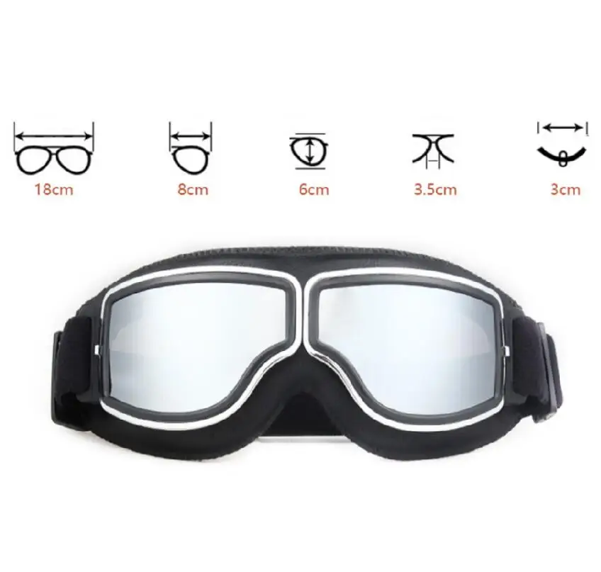 

Motorcycle ATV DirtBike Scooter Racing Helmet Riding Sport Goggles Glasses Windproof & Waterproof Anti Dust