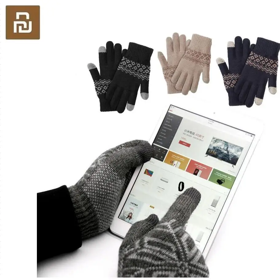 

Youpin FO Finger Screen Touch Gloves Winter Warm Wool Gloves For iphone 6s Xiaomi Touch Screen Phone Tablet Cash Machine gift