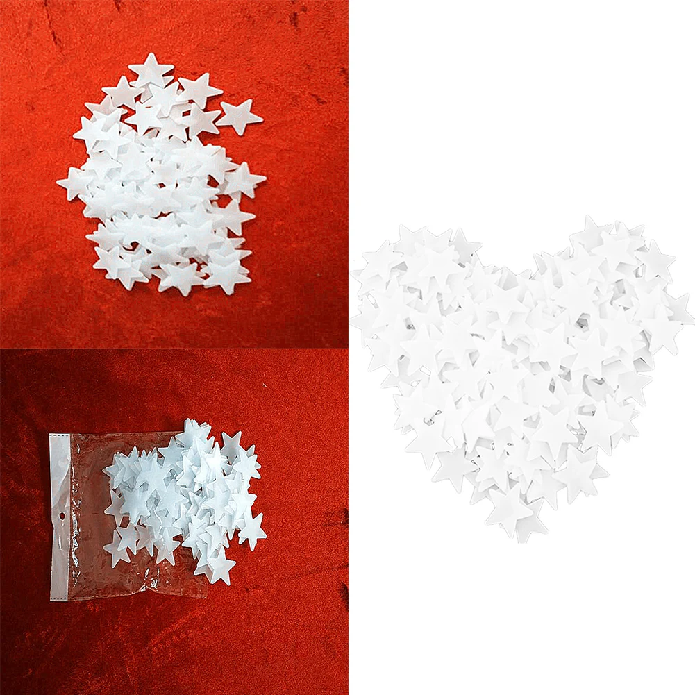 100 шт. настенные наклейки светится в темноте украшение для спальни дома цветные