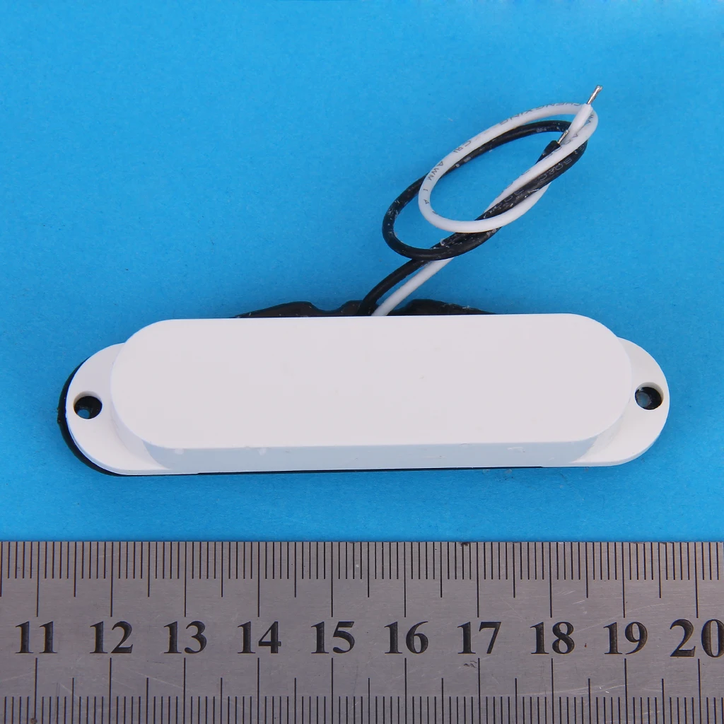 

Set Of 3Pcs White Covered Single Coil Pickups For Guitar With Screws New