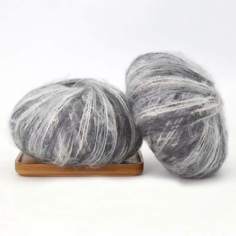 Кашемировая мохеровая пряжа для ручного вязания не скатывается вязаная кофта с