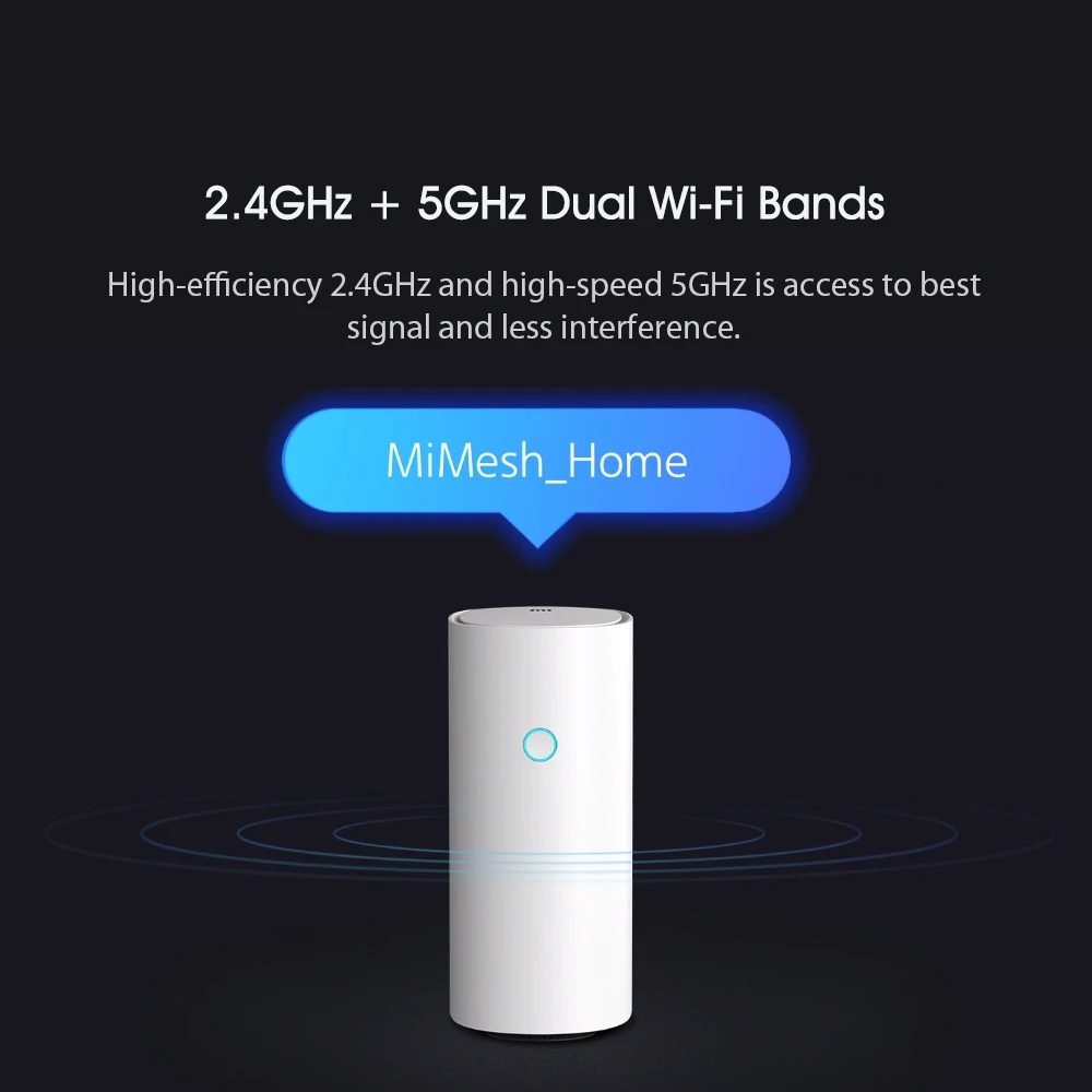 Wi Fi роутер Xiaomi Mi сетчатый 2 4 + 5 ГГц ядра 256 Мб|Беспроводные роутеры| |