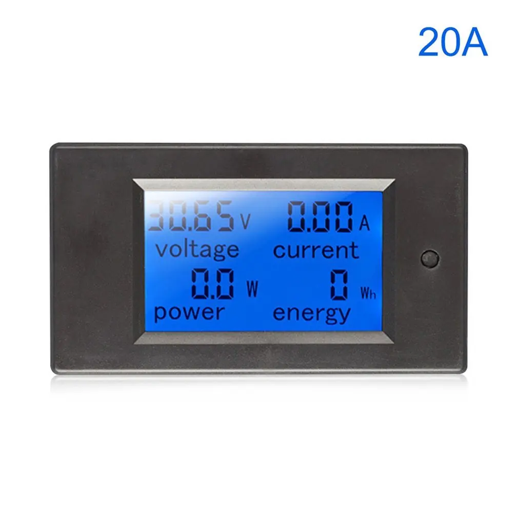 

Digital Power Energy Meter DC Voltmeter Ammeter Wattmeter Khw Power Monitor With Shunt Voltage Current Tester Battery Tester