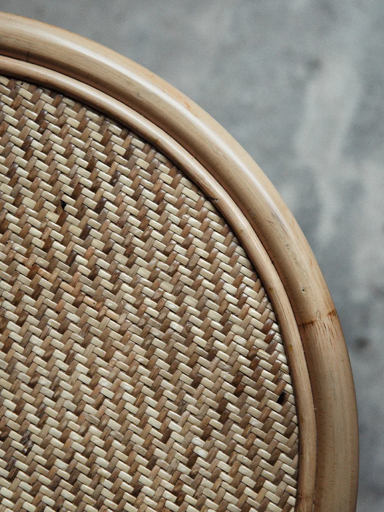 Американский ротанговый стул mid century скамейка креативный потертый шик