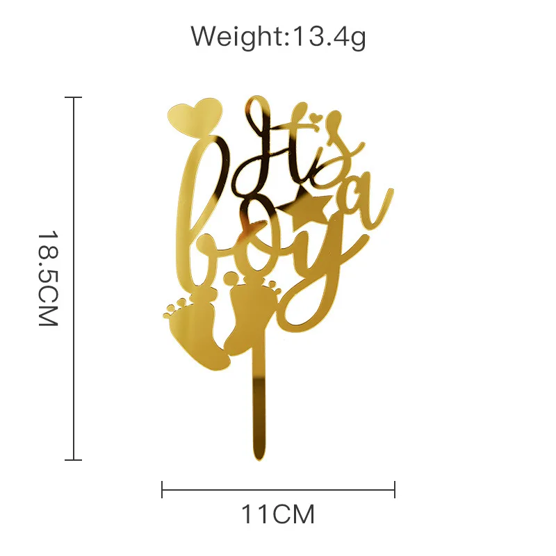 Новая Детская фотография Золотая серебряная акриловая на день рождения