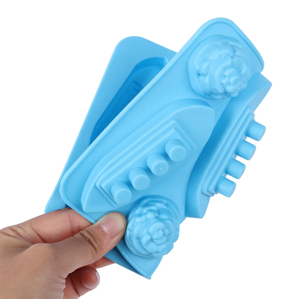 Creative Durable Kitchen Titanic Ice Cube Tray Silicone Pudding Cream Solid Color | Дом и сад