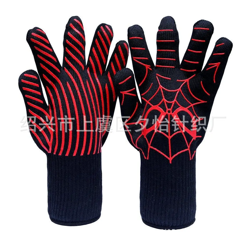 

Aramid High Temperature Resistant Gloves 500 Degrees Microwave Oven Insulation BBQ Barbecue Gloves