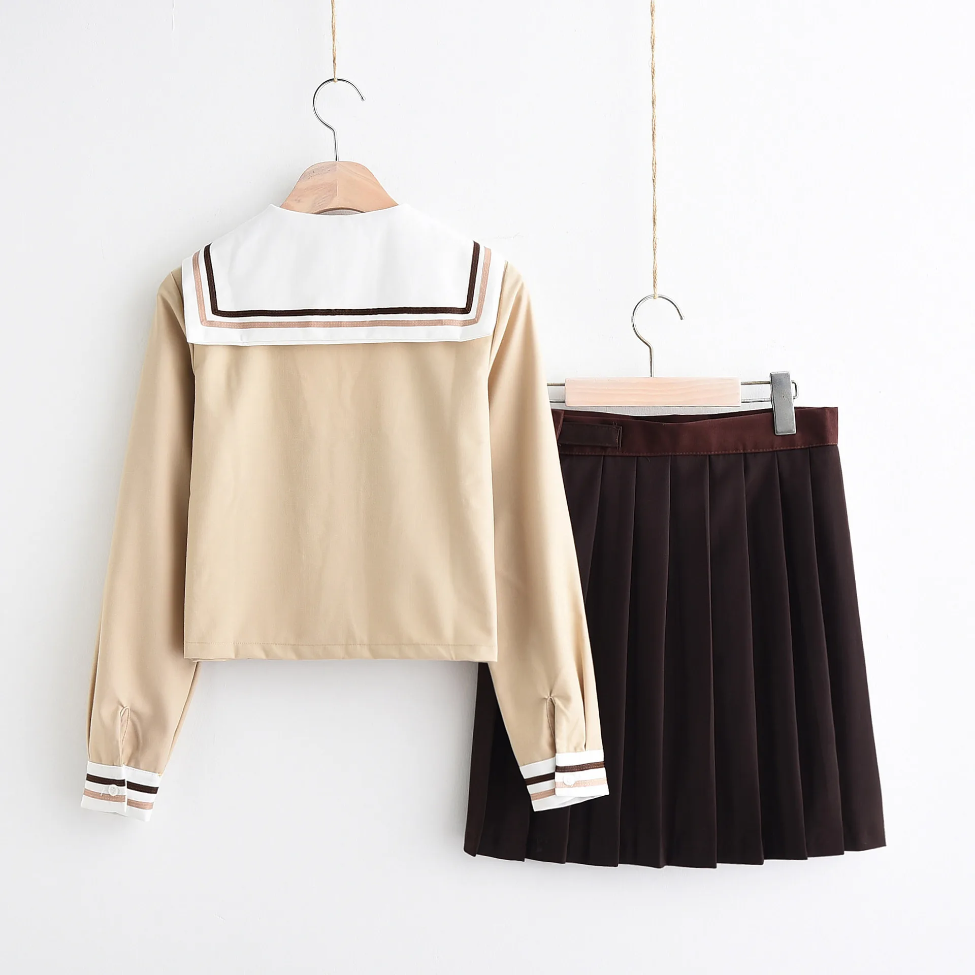 Школьная форма для выпускного вечера костюм моряка рубашка цвета хаки