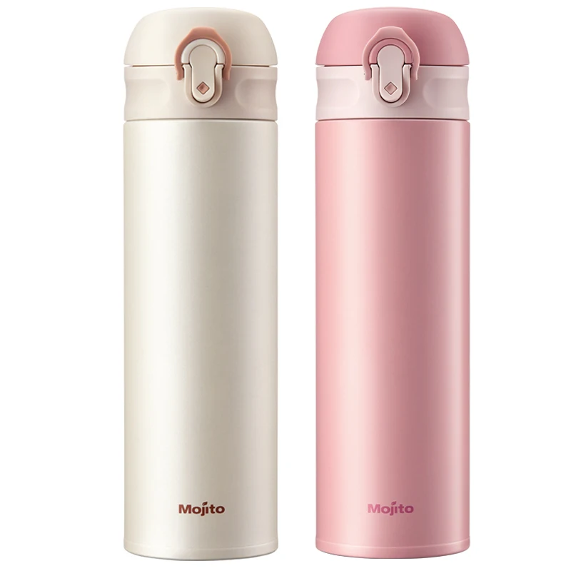 

Stainless Steel Coffee Thermos Mug Wit Lid Creativity Water Bottle Thermos Mug Cute Food Flask Garrafa Outdoor Portable DH50BWB