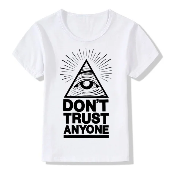 Удобная детская футболка с коротким рукавом и принтом глаза | Мужская одежда