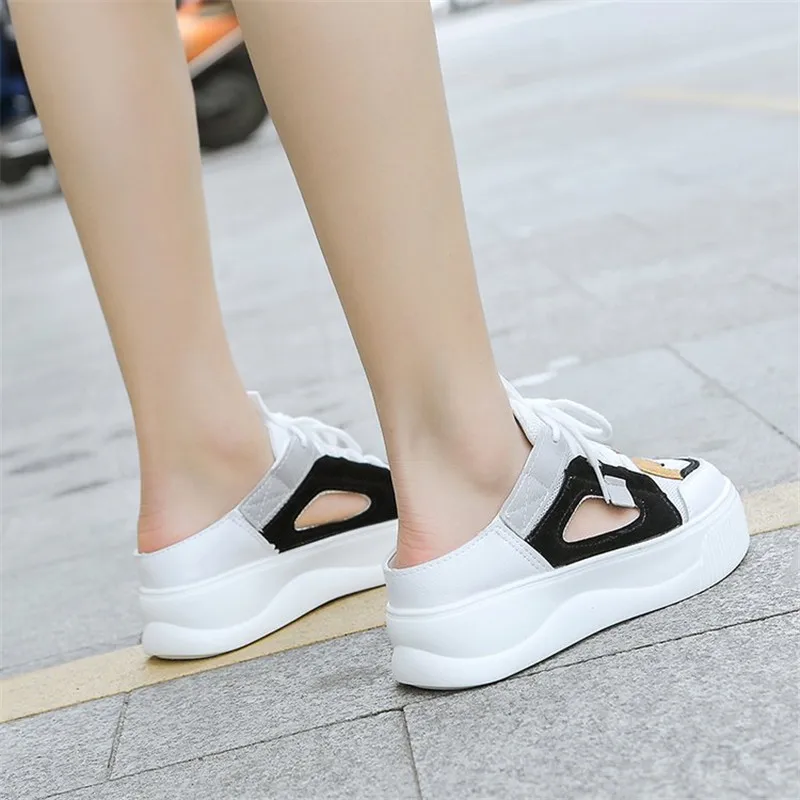 Женские тапочки на танкетке без застежки женские кроссовки плоской подошве 6 см