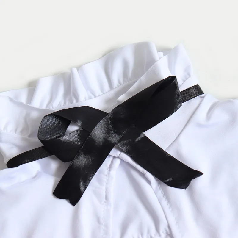 

4PCS/Sets Lingerie Sexy Women Maid Uniform Costumes Bib Bra Apron G-string Halloween Role Play Cosplay Exotic Porno Clubwear