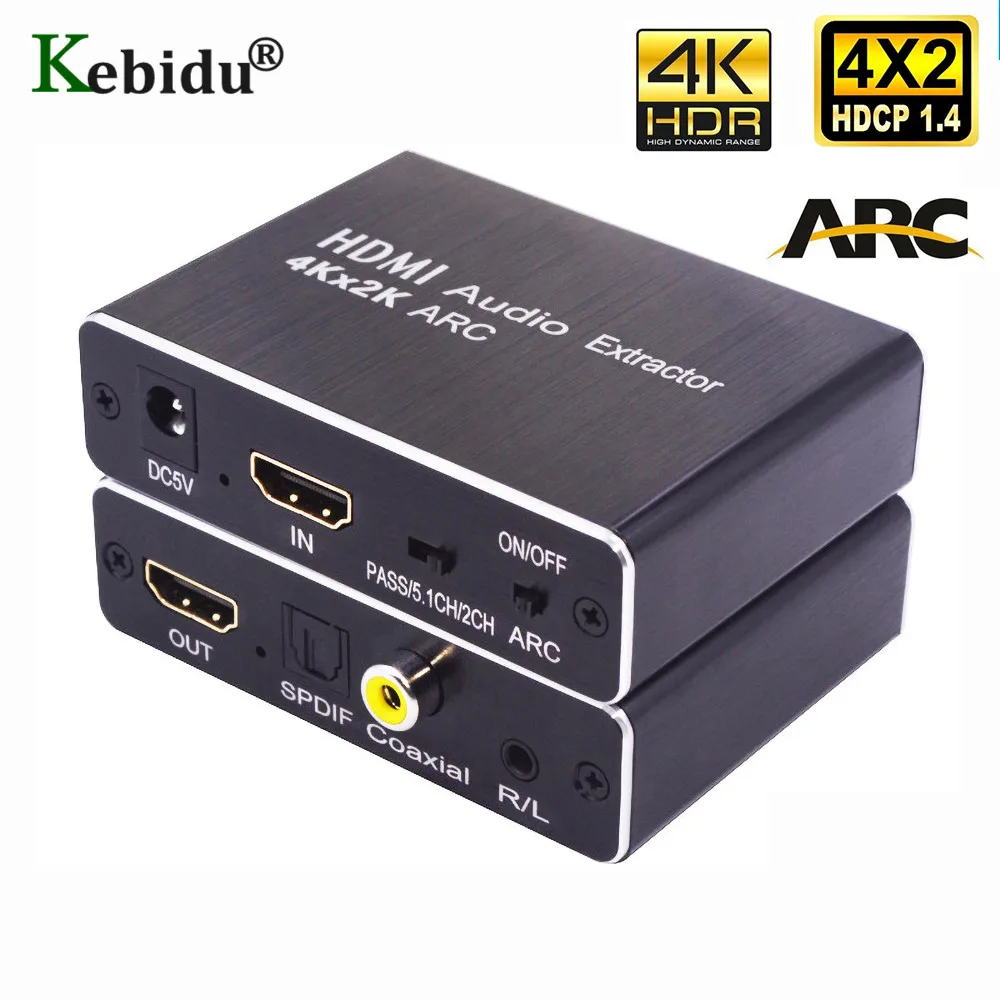 5 1 каналов аудио экстрактор 4K x 2K ARC сплиттер HDMI-совместим с оптическим