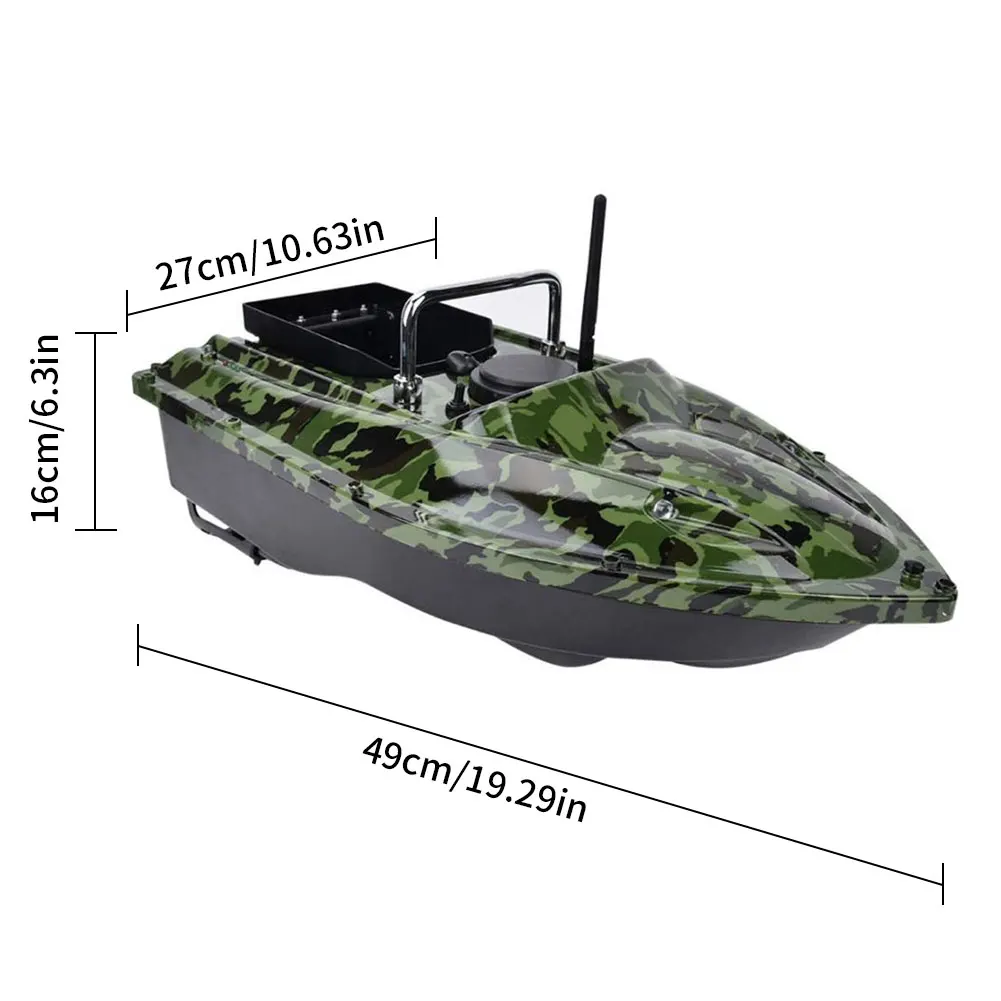 

New Function Fixed Speed Cruise Remote Control Fishing Finder Boat 1.5KG 500M Dual Night Light Lure Fishing Smart RC Bait Boat