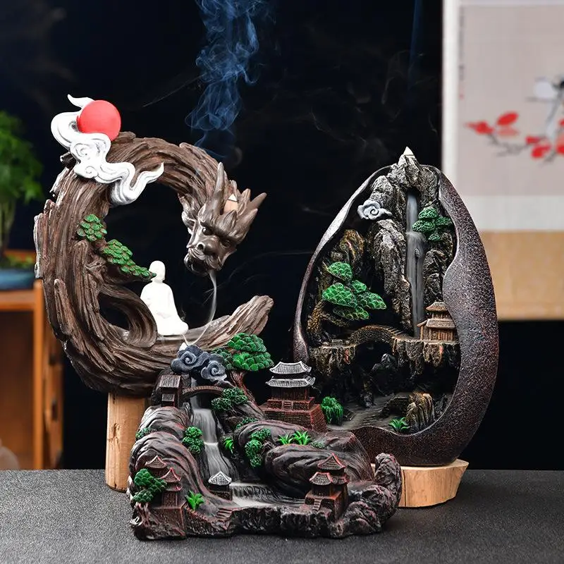 Курильница Водопад подставка для благовоний домашнего декора портативная