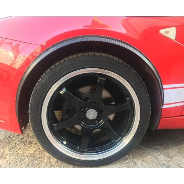 Универсальный автомобильный Автомобиль 4 шт. углеродное волокно резиновое