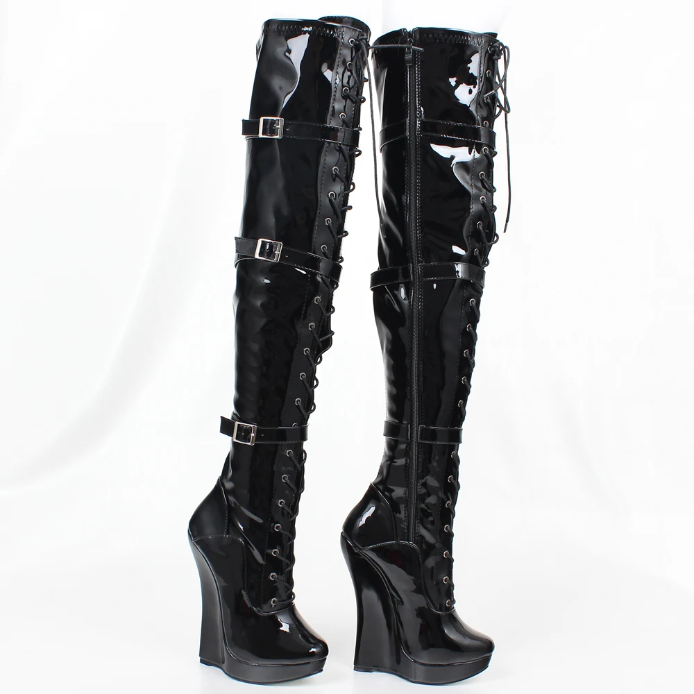 jialuowei Ballet boots Lace-up 7