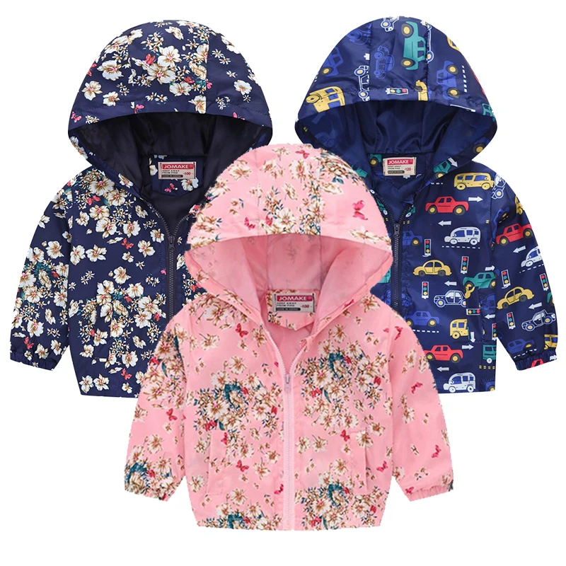 Девочки толстовки куртки весенняя одежда для мальчиков детская ветровка на