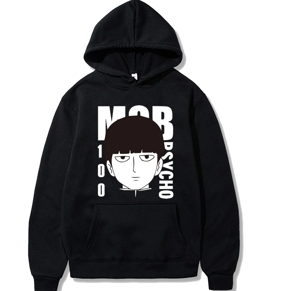 

2020 New Anime Mob Psycho 100 Winter Hoodies Fleece Warm Jacket Coat Hoodie Sweatshirt Unisex Clothes