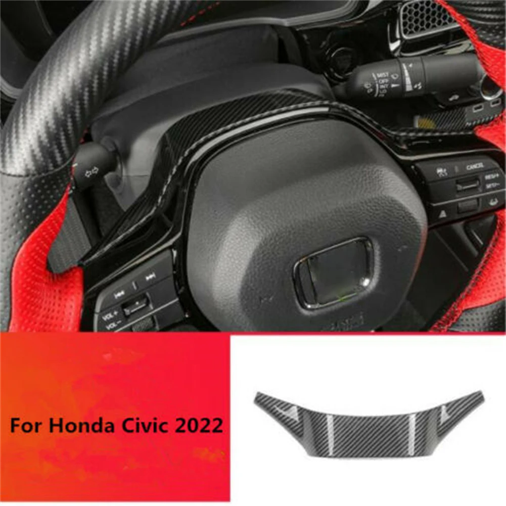 

Car Steering Wheel Decoration Cover Trim Sticker Fit For Honda Civic 2022 Sedan 11th Car Accessories