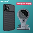 NILLKIN для Magsafe Магнитная подставка Беспроводное зарядное устройство для iPhone 12 13 Pro Max держатель для зарядки телефона + Магнитный чехол CamShield чехол