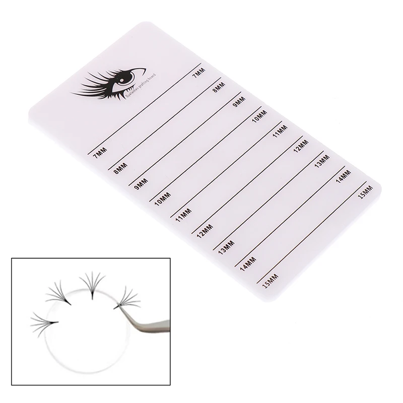 

1Pcs 7mm-15mm Acrylic Adhesive Eyelash Pad Extension False Eyelash Plate Holder Makeup Tools Accessories