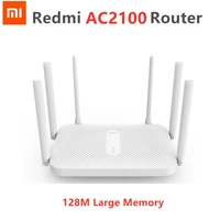 original xiaomi redmi ac2100 router gigabit 2 4g 5 0ghz dual band 2033mbps wireless router wifi repeater 6 high gain antennas