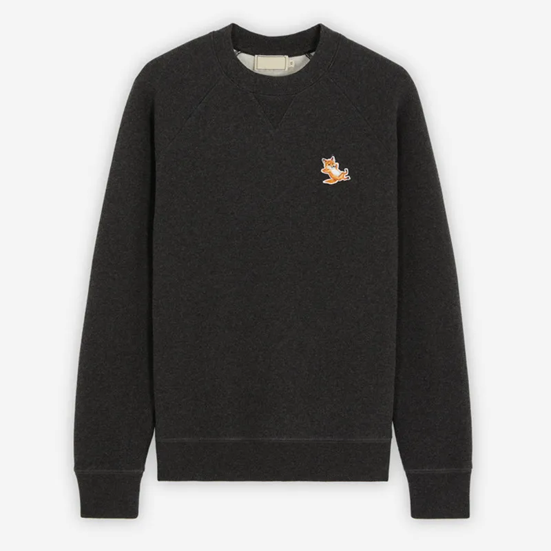 

Autumn Loose O-Neck Brand Fox Embroideral Cotton Ladies Pullover Ladies Casual Fashion Sweatshirt Lovers High Quality Top ML008