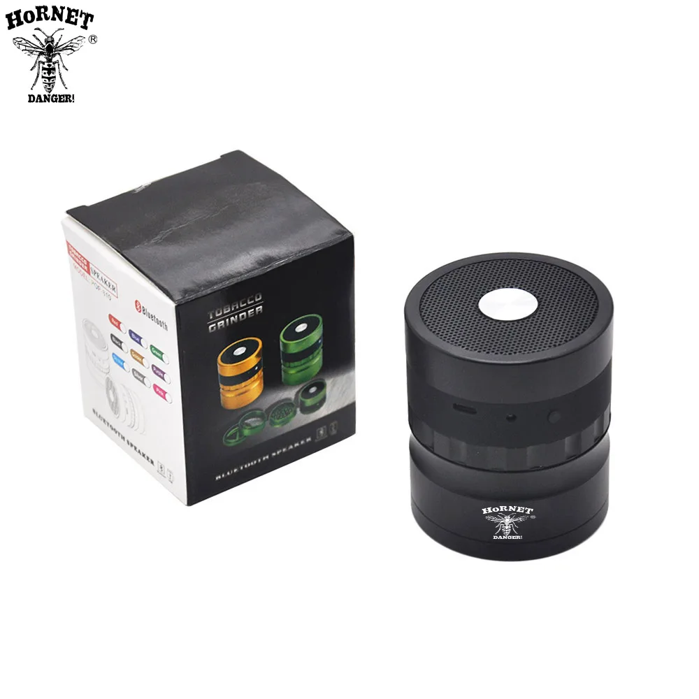 HORNET точильщик табака Премиум питание Bluetooth книжная полка колонки травы мельница